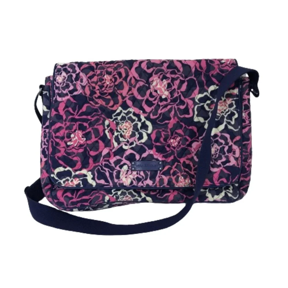 Vera Bradley Floral Laptop Bag Purple Pink